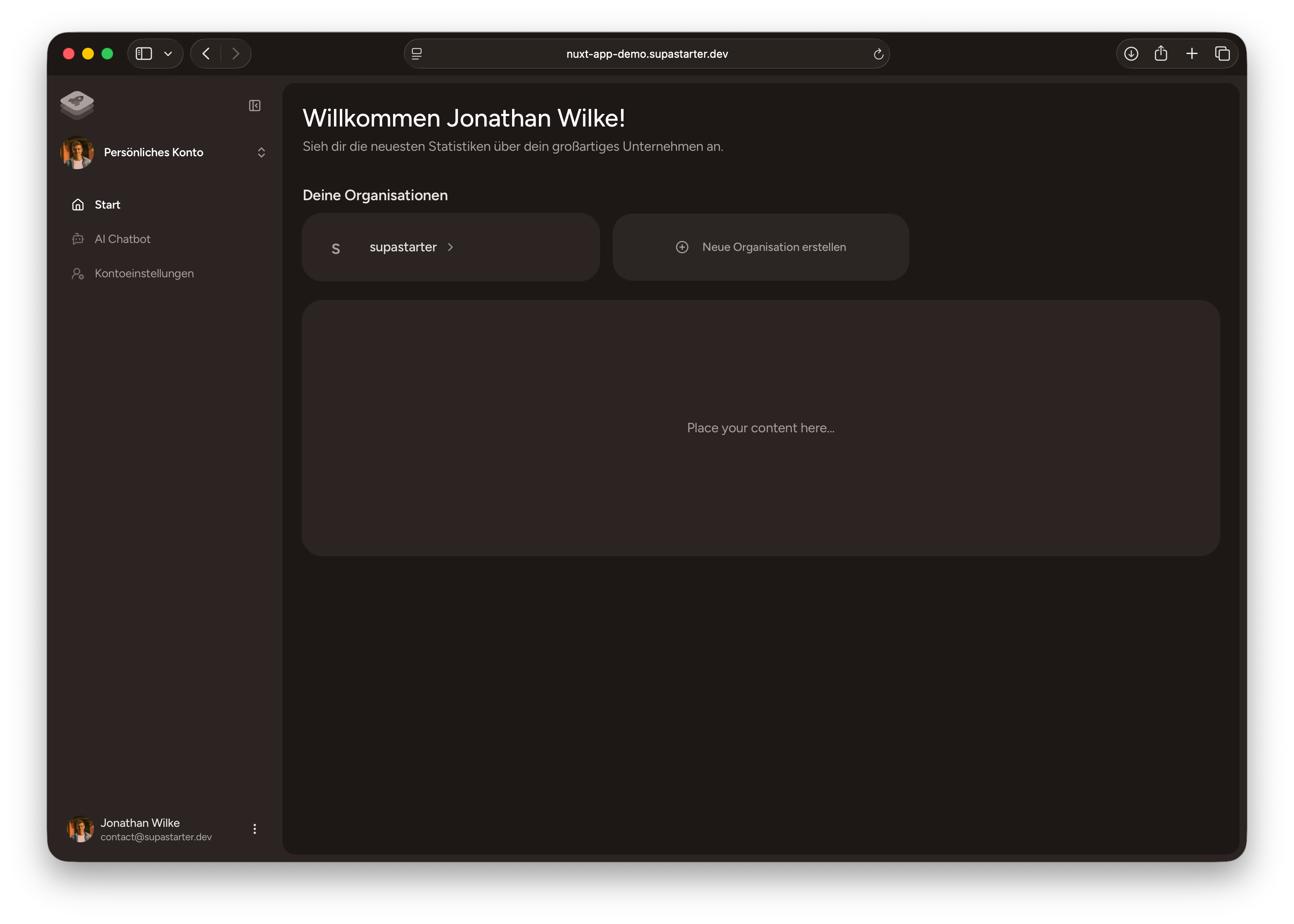 Our application